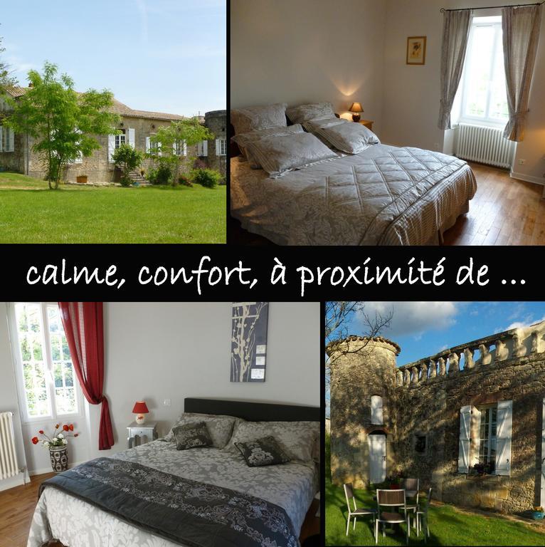 Bed and Breakfast Ancien Haras de la Tour Lamothe-Landerron Exterior foto